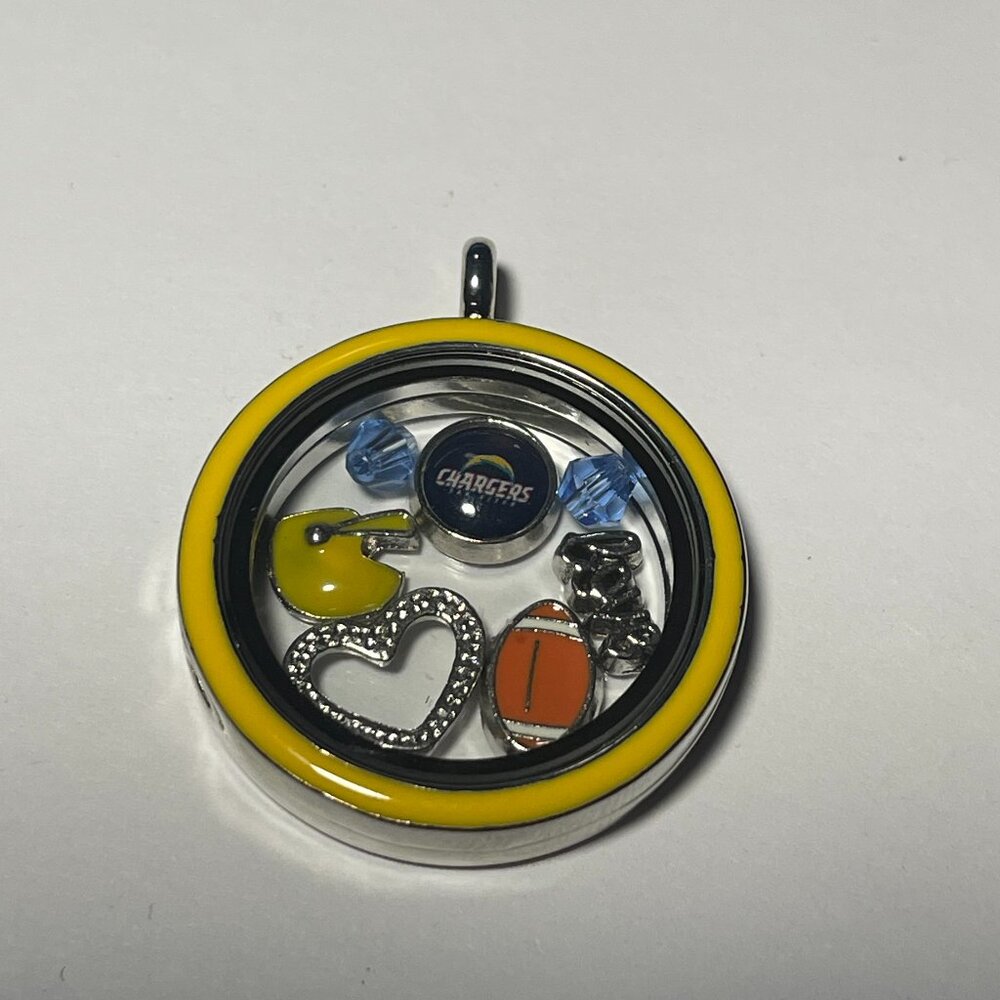 LOS ANGELES CHARGERS NFL Memory Charm Locket NEW